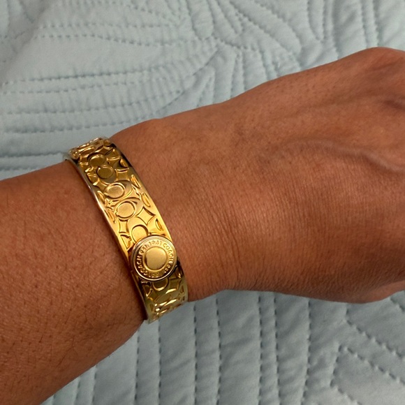 Coach Signature C Wide Bangle Bracelet - Picture 6 of 7